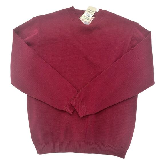 C.C. FILSON Men's L Burgundy 100% Virgin Wool Crew Pullover Sweater-NEW w/Tag - Picture 10 of 10